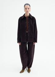 Corduroy Barrel Pant - Chocolate - CO Collections